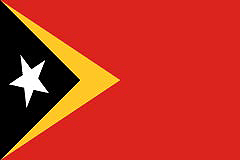 East Timor (Timor-Leste) Flag